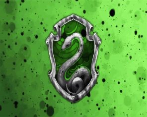 Hogwarts Harry Potter Slytherin paint by number