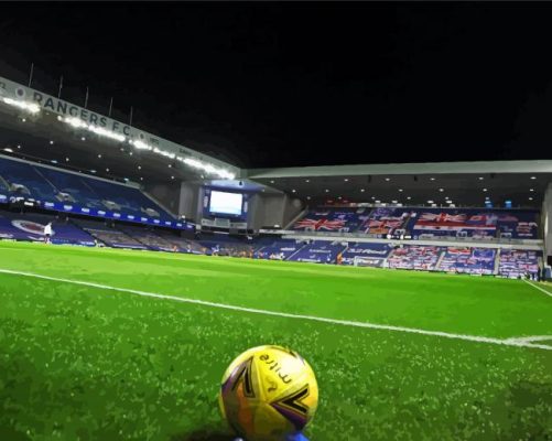 Ibrox stadium paint by number