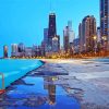 Illinois Lake Shore Drive Chicago paint by numbers