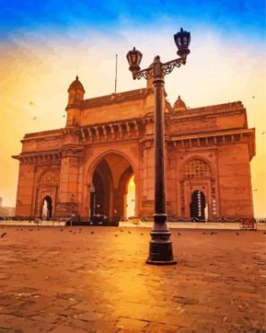 India Mumbai Gateway Of India paint by numbers