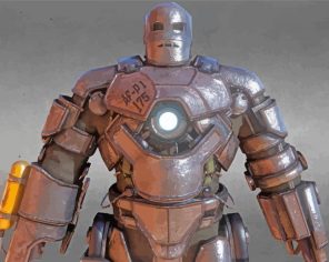 Iron Man Mark 1paint by numbers