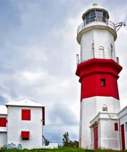 Jamaes Lighthouse Accra Paint by Numbers