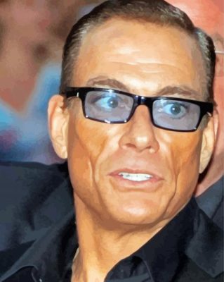 Jean Claude Van Damme paint by number