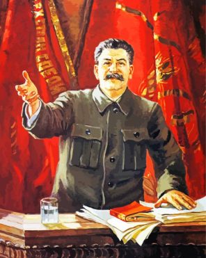 Joseph Vissarionovich Stalin paint by numbers