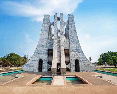 Kwame Nkrumah Memorial Park Accra Paint by Numbers