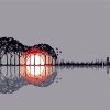 Landscape guitar paint by number