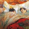 Le Lit Toulouse Lautrec paint by number
