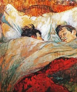 Le Lit Toulouse Lautrec paint by number