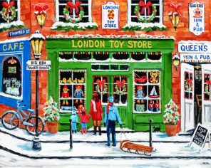 London Toy Store By Marilyn paint by numbers
