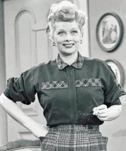 Lucille Ball Actress paint by numbers