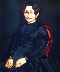 Madame Auguste Manet Art paint by number