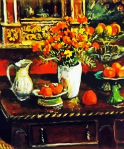 Marigolds And Fruits Margaret Olley paint by numbers