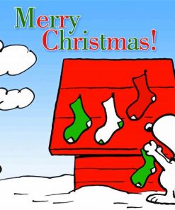 Merry Christmas Snoopy paint by numbers