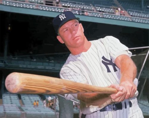 Mickey Mantle Paint by numbers
