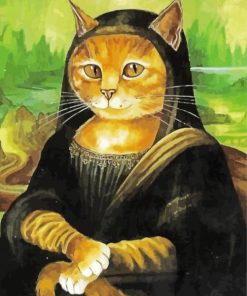 Mona Lisa Cat Paint by numbers