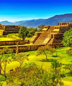 Monte Alban Mexico Oaxaca paint by numbers