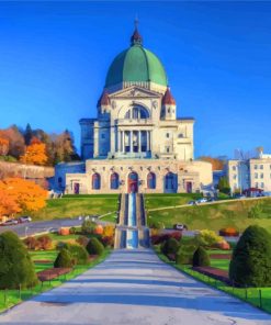 Montreal Saint Josephs Oratory Of Mount Royal paint by number