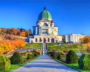 Montreal Saint Josephs Oratory Of Mount Royal paint by number