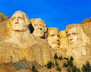 Mount Rushmore Paint by number