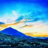 Mount Teide Volcano At Sunset Paint by numbers