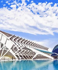 Museu De Les Ciencies Valencia Spain paint by numbers