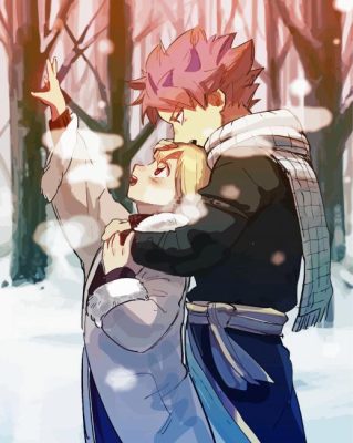 Nalu fairy tail couple paint by numbers