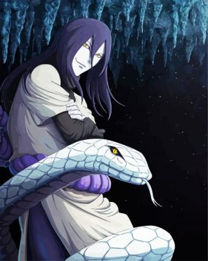 Naruto Orochimaru And Snake Paint By Numbers - Numeral Paint Kit