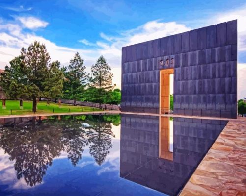 Oklahoma national memorial and museum paint by numbers