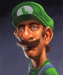 Old luigi paint by numbers