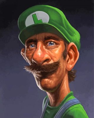 Old luigi paint by numbers