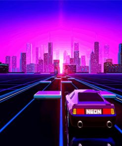 Outrun Game paint by numbers