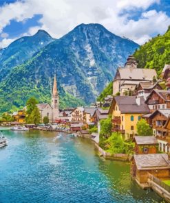 Riverside Town paint by numbers