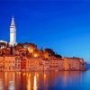 Rovinj at night paint by numbers