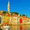 Rovinj buildings paint by number