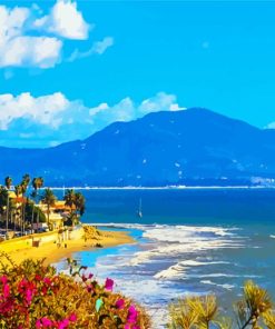 Santa Barbara Beach paint by numbers