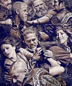 Sons Of Anarchy Drama Serie paint by numbers