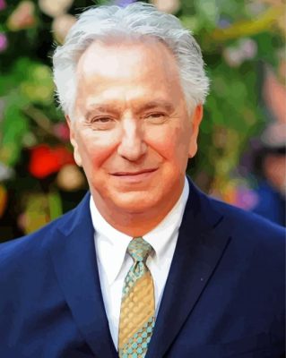 The Actor Alan Rickman Paint by numbers