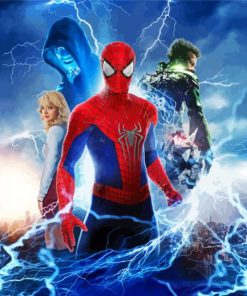 The Amazing Spider Man Movie paint by numbers