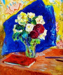 The Bouquet And The Book Edouard Vuillard Paint by numbers