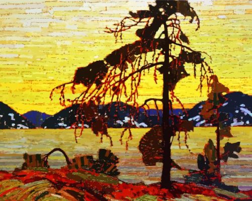 The Jack Pine Tom Thomson paint by numbers
