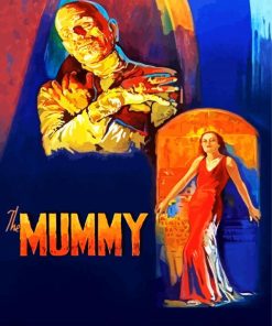 The Mummy Movie paint by numbers