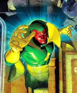 The Vision Marvel paint by number