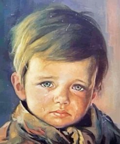 The Crying Boy paint by numbers paint by numbers