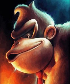 The Donkey Kong Ape Paint by numbers