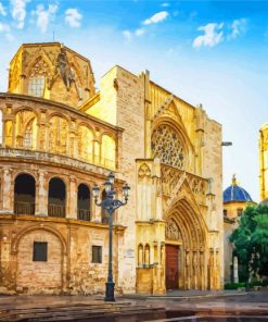 Valencia Cathedral Spain paint by numbers