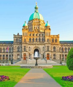 Vancouver British Columbia Parliament paint by numbers