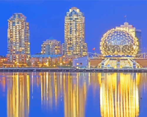 Vancouver City Buildings paint by numbers
