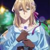 Violet Evergarden Anime Girl paint by numbers