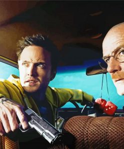 Walter White And Jeesse Breaking Bad paint by numbers