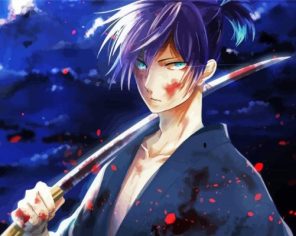 Yato Noragami Anime paint by numbers